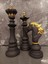 3'lü Set Dekoratif Satranç Biblo Takımı, Satranç Heykel Set, Chess Set, Şah Vezir At Dekoratif Bibl 1