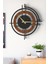 Şık ve Modern Duvar Saati - 48CM Büyük Boy, 3 Farklı Renk Seçeneği - Ceviz-Kahverengi 3
