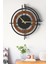 Şık ve Modern Duvar Saati - 48CM Büyük Boy, 3 Farklı Renk Seçeneği - Ceviz-Kahverengi 5