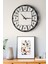 Dekoratif Yeni Modern Turais Ahşap Duvar Saati 48CM 4