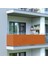 3 Metre x 90 cm Turuncu Renk Polyester Balkon Demiri Brandası Su GEÇIRMEZ650G 2