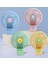 Taşınabilir Mini USB Fan LED Işıklı Masa Üstü 3 Kademeli Dahili Işık Şarj Edilebilir Mini Vantilatör Soğutucu Cep Boyu 11CM Mini Fan YS2269 - Mavi (YS2269 - Mavi) 1
