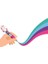 - Mini Tükenmez Kalem, 4 Renk, Mini Magic Rainbow, 2,3 x 10 Cm, Mürekkep 4 Renk, Yeşil, Açık Mavi, Mor, Pembe, Uç 1 Mm, Ergonomik Silikon Sap 3