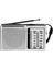 Analog Pilli Mini Radyo Am Fm Taşınabilir Seyahat Kamp Deprem Acil Retro Vintage Antenli Cep Radyosu R-698 (Gri) 1