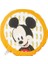 Minnie & Mickey Lisanslı Karakter BASKILI%100 Pamuk Kırlent, Çok Renkli, Yuvarlak 3