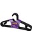 Hanger Plastik Slim Askı, Elbise Askısı, Siyah Askı (Standart, Adet, 30) 1
