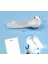 Strafor Güvercin Yapay Tüylü Simli 11*4 cm Dekoratif Ev Ofis Yılbaşı Süsü 1 Adet 3