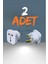 2 Adet Ingiliz Erkek Fişli Seyahat Adaptörü Ingiltere Fiş Priz Dönüştürücü 1