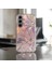 Samsung Galaxy S23 Fe Uyumlu Zebana Pembe Kalp Desenli Silikon Kılıf 3