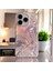 Apple iPhone 13 Pro Max Uyumlu Zebana Pembe Kalp Desenli Silikon Kılıf 1