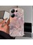 Xioami Redmi Note 14S Uyumlu Zebana Pembe Kalp Desenli Silikon Kılıf 2