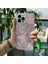Apple iPhone 14 Pro Max Uyumlu Zebana Pembe Kalp Desenli Silikon Kılıf 3