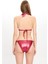 Kadın Deri Görünümlü Çift Spagettili Geniş Üçgen Bikini Takımı 25SW019ST 4