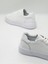 %100 Deri Günlük Erkek Sneaker Beyaz-Beyaz 5