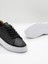 %100 Deri Günlük Erkek Sneaker Siyah-Beyaz 2
