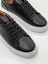 %100 Deri Günlük Erkek Sneaker Siyah-Beyaz 5