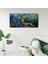 Sarı Lacivert Gece Canvas Tablo (60X120) 3