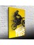 Motor Cross Sarı Siyah Tonlarda Poster Kanvas Tablo 50 x 70 1