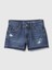 Kız Çocuk Koyu Mavi Low Rise Denim Şort 3