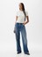 Kadın Kırık Beyaz Modern Fitilli Crop T-Shirt 3