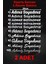 Ad Soyad Sticker - Isim Sticker - Isim Soyisim Sticker - Oto Sticker - Araba Sticker - Araç Sticker 1