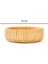 Bambu Oyuk Kase - Kahverengi - 19 cm 5