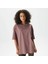 Sportswear Essential Oversized Kadın T-Shirt DX7910-206 (Bir Beden Küçük Almanızı Öneriyoruz) Kahverengi - M 1