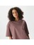 Sportswear Essential Oversized Kadın T-Shirt DX7910-206 (Bir Beden Küçük Almanızı Öneriyoruz) Kahverengi - M 2