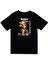 Bleach Kisuke Urahara Anime Baskılı Unisex %100 Pamuk Siyah T-Shirt 1