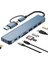 Çoklayıcı Adaptör 8 In 1 Usb/type-C To USB A, USB C Macbook Uyumlu Çevirici Adaptör Çok Portlu Çoklayıcı 8in1 USB Hub Titanyum Renk BYL2218TU 1