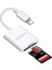 NK1022 Apple iPhone iPad Lightning To Sd Camera Reader Sd Micro Sd Kart Okuyucu Kablo Adaptör-Beyaz 1