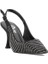 PS-32340 cm Topuklu Kadın Taşlı Arkası Açık Stiletto Abiye Ayakkabı 2