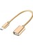 USB 3.0 To Type-C Otg Adaptör Dönüştürücü - 4 Farklı Model (Örgülü Altın) 1