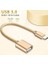 USB 3.0 To Type-C Otg Adaptör Dönüştürücü - 4 Farklı Model (Örgülü Altın) 2