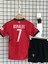 Cristiano Ronaldo Portekiz Milli Takım Kırmızı Kırmızı Çocuk Forması 4lü Set Çorap+Biliklik Hediye 5
