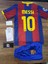 Barcelona 2011 Sezon Şampiyonlar Ligi Lionel Messi Retro Bordo Çocuk Forması 4lü Set Çorap+Biliklik Hediye 1