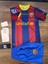 Barcelona 2011 Sezon Şampiyonlar Ligi Lionel Messi Retro Bordo Çocuk Forması 4lü Set Çorap+Biliklik Hediye 2