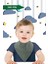 Elite %100 Organik Pamuk Müslin Bebek Önlüğü Çift Katlı Iki Çıtçıtlı Bebek Salya Önlük & Fular (4 Adet) 1 Adet 5