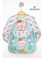 Elite Little Gentleman Ayıcık Desenli Cep Detaylı Uzun Kollu Sıvı Geçirmez Mama Önlüğü Su Geçirmez Unisex 1 Adet 1
