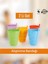 Elite Pipetli Alıştırma Bardağı Bebekleri Pipete Alıştırma Bardağı Eğlenceli Bardak (2'li Set) 250 ml 1 Adet 1