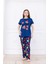 Kadın Karpuz Desenli Pijama Takımı Lacivert 1