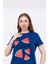 Kadın Karpuz Desenli Pijama Takımı Lacivert 6