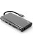 Type-C Adaptör USB Çoğaltıcı Hdmı-Vga Ethernet Dönüştürücü 2xhdmı 4K Full Hd Gri 3