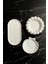 Elite Dekoratif Tabak Seti Oval Tabak & Bubble Tabak & Midye Tabak | Beyaz | 1 Adet 1