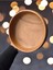Elite 20CM Büyük Doğal Akasya Ahşap Kase Kase & Salata Kasesi Aacacia .wood Serving Bowl 20CM7CM 1 Adet 4