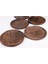 Elite Patrin Doğal Ahşap Yuvarlak Küçük Tabak 6’lı Set – 25X2 cm 1 Adet 4