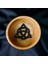 Elite Doğal Ahşap Yakma Triquetra Altar Kasesi 1 Adet 1