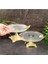 Elite Ayakli Kelebekli Cam Sunumluk 16 cm Gold 1 Adet 3