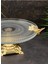 Elite Ayakli Kelebekli Cam Sunumluk 16 cm Gold 1 Adet 4