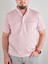 Battal Cepli Erkek Pembe Kısa Kol Yakalı Baba Tshirt 1